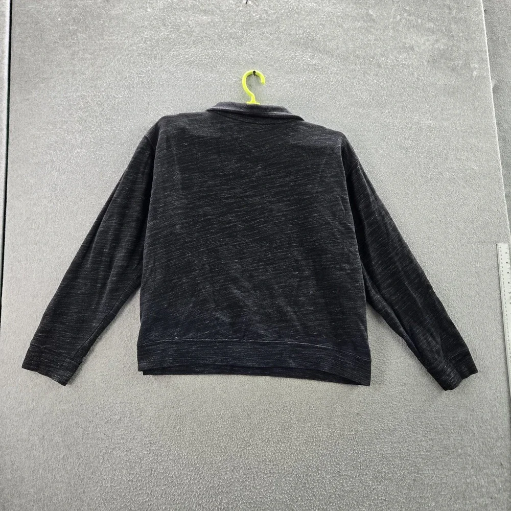 Victoria's Secret PINK‎ Women Sweatshirt LARGE Black Logo Zipper Long Sleeve